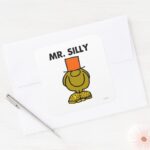 Mr. Silly Hidden Eyes Square Sticker