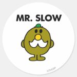 Mr. Slow Classic Pose Classic Round Sticker