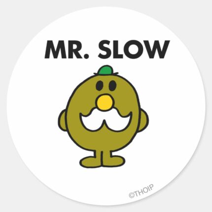 Mr. Slow Classic Pose Classic Round Sticker