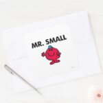 Mr. Small Waving Hello Square Sticker