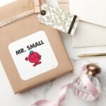 Mr. Small Waving Hello Square Sticker