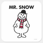 Mr. Snow Classic Pose Square Sticker