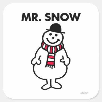 Mr. Snow Classic Pose Square Sticker