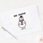 Mr. Snow Classic Pose Square Sticker