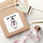 Mr. Snow Classic Pose Square Sticker