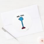 Mr. Tall Standing Tall Classic Round Sticker