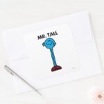 Mr. Tall Standing Tall Square Sticker