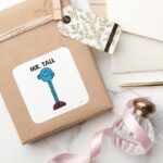 Mr. Tall Standing Tall Square Sticker