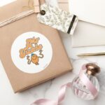 Mr. Tickle Jiggling Arms Classic Round Sticker