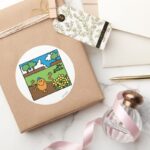 Mr. Tickle Outdoor Fun Classic Round Sticker