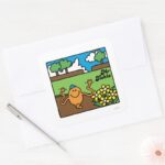 Mr. Tickle Outdoor Fun Square Sticker