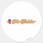 Mr. Tickle Staying Hidden Classic Round Sticker