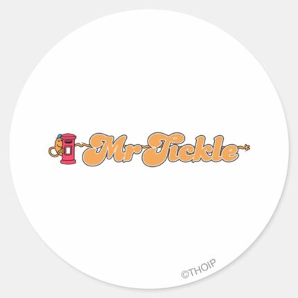 Mr. Tickle Staying Hidden Classic Round Sticker