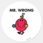 Mr Wrong Classic Classic Round Sticker