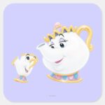 Mrs. Potts And Chip Square Sticker