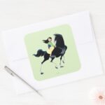 Mulan And Khan Square Sticker