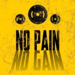NO PAIN NO GAIN Vintage Poster