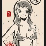 Nami Ukiyo E One Piece Poster