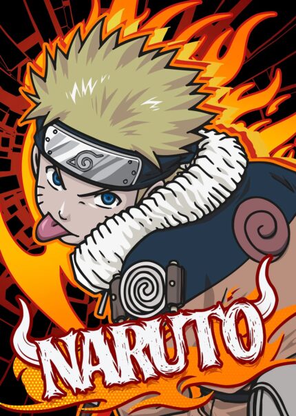 Naruto but unhinged with flames