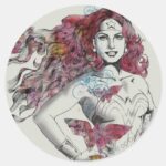 Naturess Design 4 Classic Round Sticker