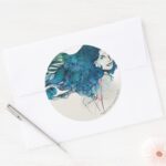 Naturess Design 5 Classic Round Sticker