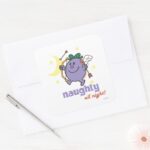 Naughty All Night Square Sticker