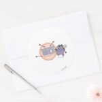 Naughty Girls Need Love Too Classic Round Sticker