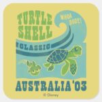 Nemo And Crush Australia 03 Square Sticker