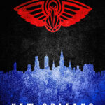 New Orleans City Skyline Poster