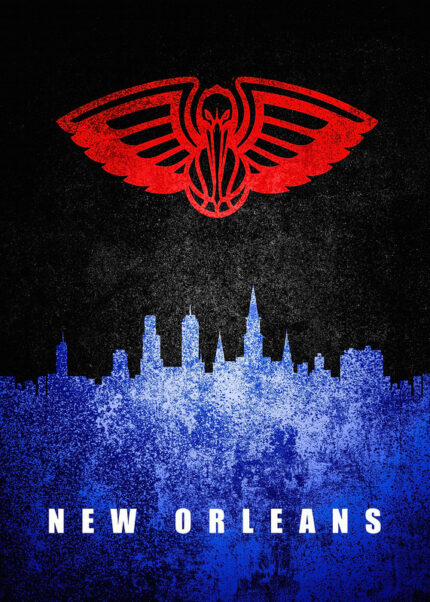 New Orleans City Skyline Poster