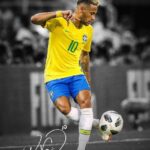 Neymar Jr Soccer Poster