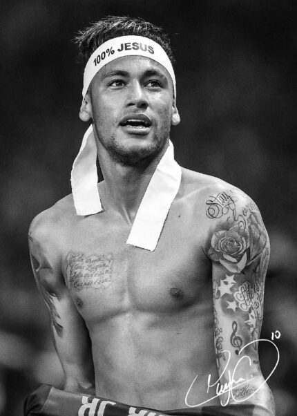 Neymar Jr Soccer Poster