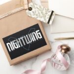 Nightwing Hi Tech Name Graphic Rectangular Sticker