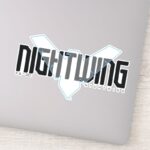 Nightwing Hi Tech Name Graphic Sticker