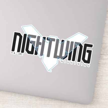 Nightwing Hi Tech Name Graphic Sticker