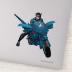 Nightwing On Bike Sticker
