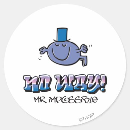 No Way Classic Round Sticker