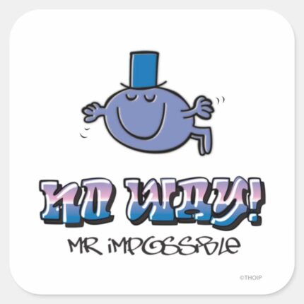 No Way Square Sticker