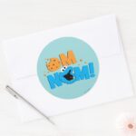 Nom Nom Cookie Classic Round Sticker