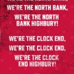 North Bank Clock End Football Poster