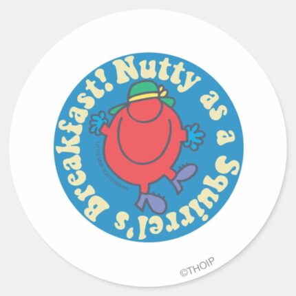 Nutty As A Squirrels Breakfast Classic Round Sticker