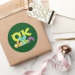 OK Scare Students Classic Round Sticker