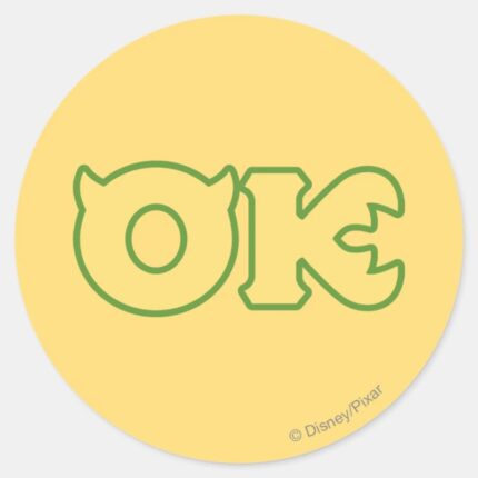 OK Logo Classic Round Sticker