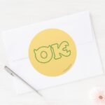 OK Logo Classic Round Sticker
