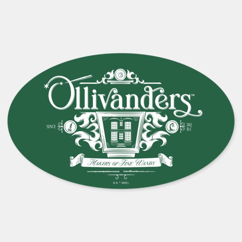 OLIVANDERS™ Makers Of Fine Wands Oval Sticker OLIVANDERS™ Makers Of Fine Wands Oval Sticker