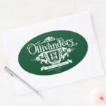 OLIVANDERS™ Makers Of Fine Wands Oval Sticker