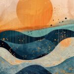 Oceanic Sundown Poster