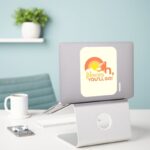 Oh The Places Youll Go Landscape Typography Sticker