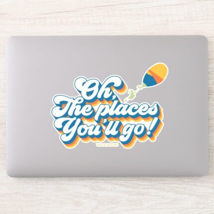 Oh The Places Youll Go Quote With Balloon Sticker