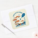Oh The Places Youll Go Off On A Journey Square Sticker